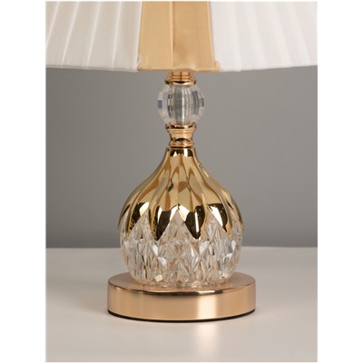 Лампа настольная «Элеонора» 1×40 Вт Е27+подсветка, 27×27×45 см, золото