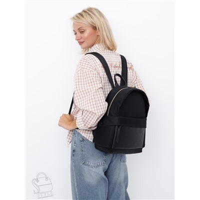 Рюкзак женский 16160PE black Polina&Eiterou  в Новосибирске