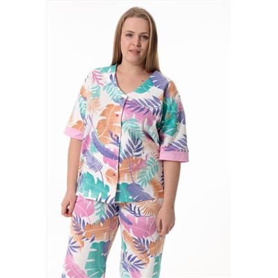 Пижама рубашка и брюки М325384рм