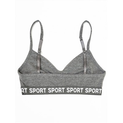 4026-22 Топ для девочки серый (BAYKAR)