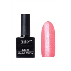 Bluesky Гель-лак для ногтей / Classic 133 SH, кораллово-розовый с шиммером, 10 мл KRISTALLER, 1115864