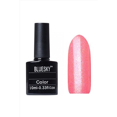 Bluesky Гель-лак для ногтей / Classic 133 SH, кораллово-розовый с шиммером, 10 мл KRISTALLER, 1115864