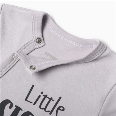 Комбинезон для девочки «Крошка Я» Sister, рост 86-92 см, серый