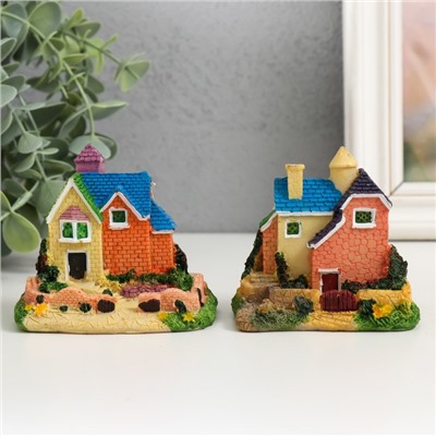 Фигурка для флорариума полистоун «Загородный коттедж», 8×6×7.5 см, МИКС