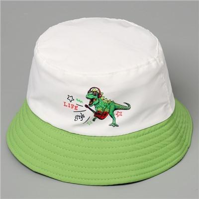 Панама детская Dino life style, белая, р-р 54