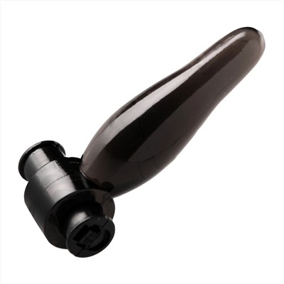 Дымчатая анальная мини-пробка с вибропулей Vibrating Bum Tickler Mini Anal Plug - 6,3 см.