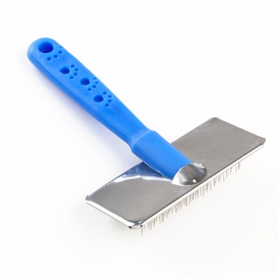 Пуходёрка «Лапки» средняя, 9×12 см, без капель, синяя