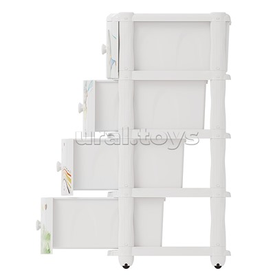 Комод "Мишутки" 4-х секцион.