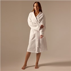 Халат вафельный женский SL HOME: Waffle «Блан де Блан», размер 42-44, белый