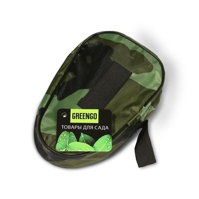 Лопата туристическая, складная, L=41 см, мотыжка, прорезиненная рукоять, в чехле, Greengo