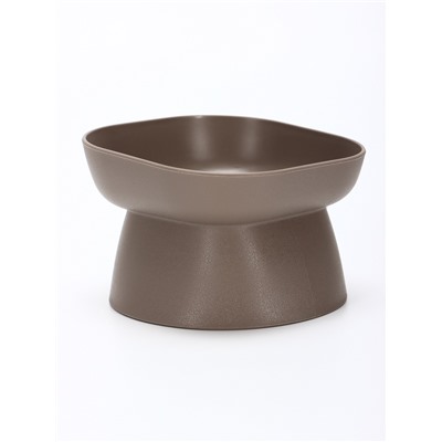 Миска для животных «КУБ», 200 мл, покрытие Soft-touch, французский серый