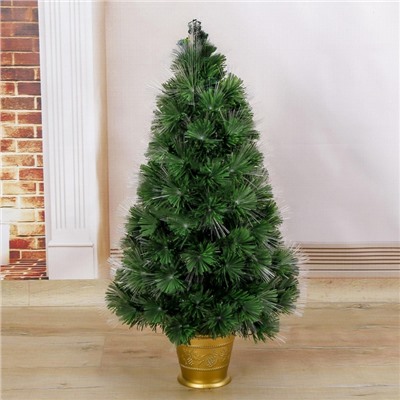 УЦЕНКА Ёлка фиброоптическая «Пучок радужный» 90 см, d нижнего яруса 47 см, 80 веток