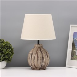 Лампа настольная «Луиза» 1×40 Вт Е27 кофе со сливками 25×25×38.5 см