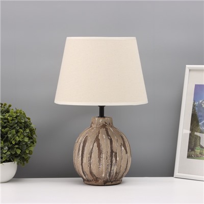 Лампа настольная «Луиза» 1×40 Вт Е27 кофе со сливками 25×25×38.5 см