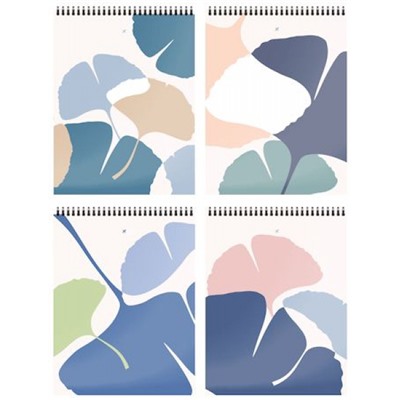 Блокнот на спирали А5 60л в точку "PASTEL PARSLEY" soft touch LXNBA5-PP LOREX