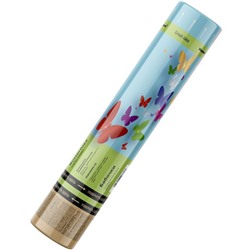 Пневмохлопушка CM007 "Бабочки" (разноцветные бабочки и конфетти, фольга) 30см