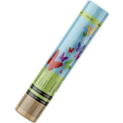 Пневмохлопушка CM007 "Бабочки" (разноцветные бабочки и конфетти, фольга) 30см