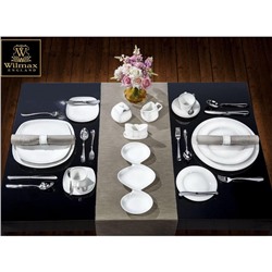 Тарелка десертная Wilmax Stella Pro, d=18 см, фарфор, белая