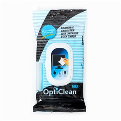 Влажные салфетки OptiClean, для экранов, 90 шт