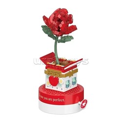 Конструктор "Шкатулка Алая роза" 374 дет., со звуком, в коробке