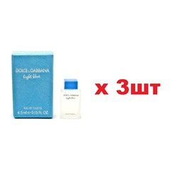 Туалетная вода Dolce and Gabbana Light Blue 4.5мл edt жен 3шт
