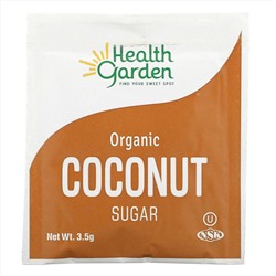 Health Garden, Organic Coconut Sugar, 50 Packets, 6.2 oz (175 g)