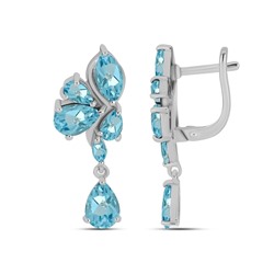 Серьги из серебра топаз, Джоел