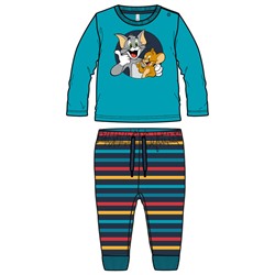 Комплект детский трикотажный для мальчиков: фуфайка (футболка с длинными рукавами), брюки