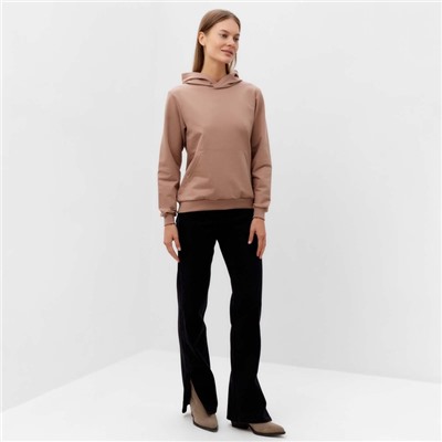 Толстовка женская, цвет бежевый, размер 52