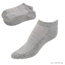 Носки мужские р. 39-44 / D566 /уп 12/100/1200/серые ОДНА ПАРА