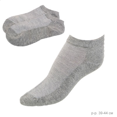 Носки мужские р. 39-44 / D566 /уп 12/100/1200/серые ОДНА ПАРА