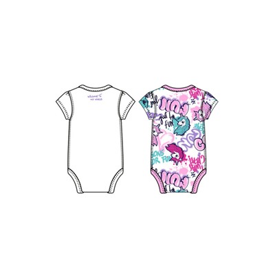 Боди детское трикотажное для девочек, 2 шт в комплекте