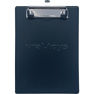 Клипборд A5 (165x240 мм) усиленный, толщина картона 2,5 мм, покрытие PP 150 мкм, черный