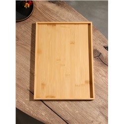 Поднос, 37×27×1.5 см, бамбук