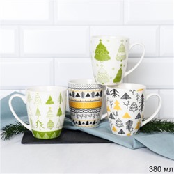 Кружка новогодняя 380 мл / MN-041 /уп 12/72/