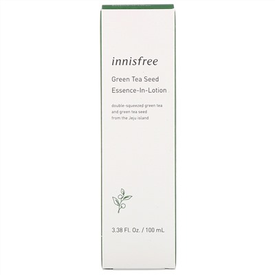 Innisfree, Эссенция-лосьон с экстрактом семян зеленого чая, 100 мл