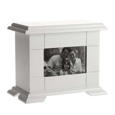 Фотоархив на 72 фото 10×15 см «Комод белый», дерево, 23×12.5×19.5