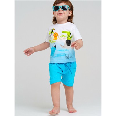 Комплект детский трикотажный для мальчиков: фуфайка (футболка), шорты