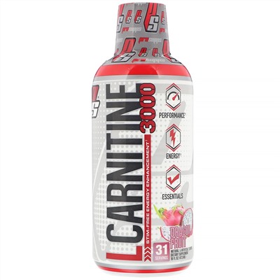 ProSupps, L-карнитин 3000, вкус питайи, 3000 мг, 473 мл (16 жидк. унций)