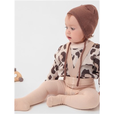 Шапка вязаная детская «Крошка Я», размер 48-50, кофейная