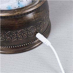 Светодиодная фигура «Фонарь с детьми и снеговиком» 15×30×12.5 см, пластик, батарейки ААх3 (не в комплекте), USB, свечение тёплое белое