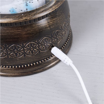 Светодиодная фигура «Фонарь с детьми и снеговиком» 15×30×12.5 см, пластик, батарейки ААх3 (не в комплекте), USB, свечение тёплое белое