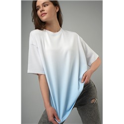 Женская хлопковая футболка оверсайз Happyfox