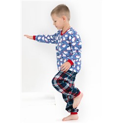 Пижама Белый мишка с начесом детская