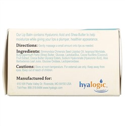 Hyalogic, бальзам для губ с гиалуроновой кислотой, 14 г (1/2 унции)