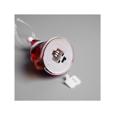 Ёлочная игрушка «Снеговик», 8 см, от батареек, свечение мульти (RGB)