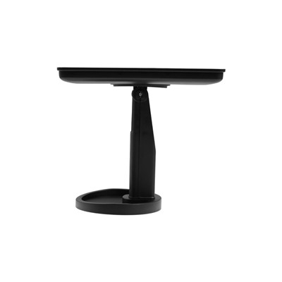 Зеркало KZ-06, подсветка, сенсорная кнопка, 22 диода, 26.5×16×12 см, 4хАА, чёрное