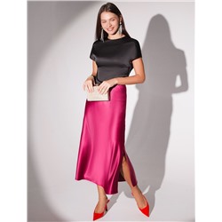 Блузка из стаина с коротким рукавом