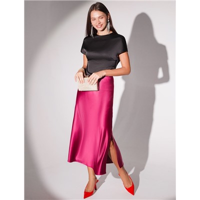 Блузка из стаина с коротким рукавом