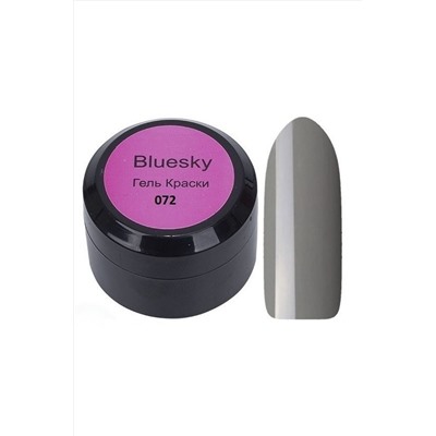Bluesky Гель-краска для ногтей / Classic 072, теплый серый, 8 мл KRISTALLER, 1109233
